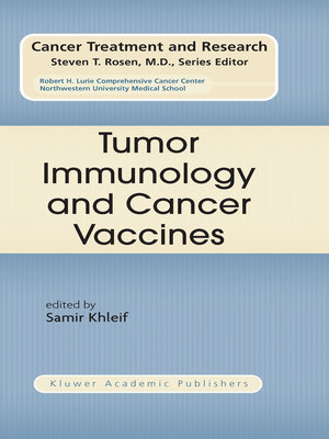 cover image of Tumor Immunology and Cancer Vaccines